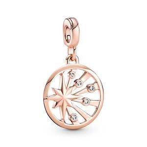 Pandora 14k Rose-Gold Rays Of Life Medallion Charm (RETIRED)